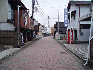 大町町を通る長崎街道