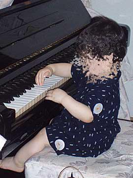 ピアノを弾きました