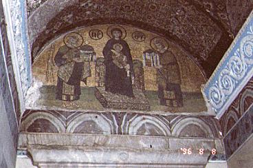 アヤソフィア大聖堂内の壁画