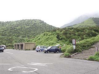 仙酔峡の駐車場